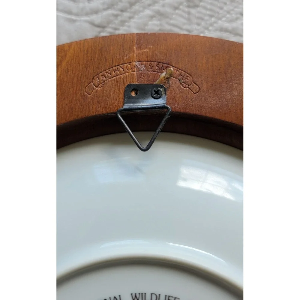 Vintage Franklin Mint Silent Watch Panther Limited Edition Porcelain Plate Frame